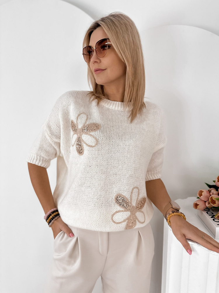 SWEATER PARKER ÉCRU