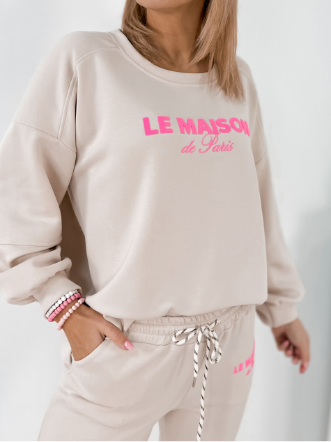 ENSEMBLE ROBE INDIGO BEIGE