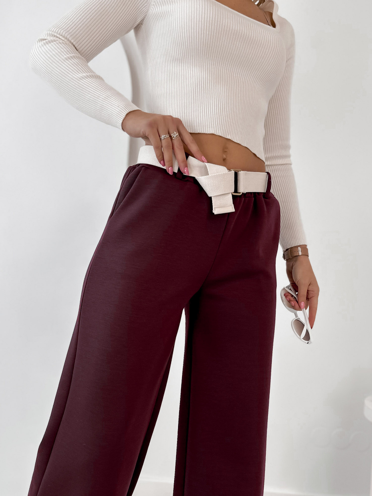 PANTALON ROWAN BORDEAUX