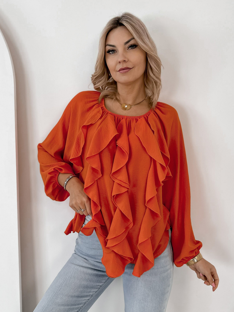 BLUSE HADLEY ORANGEFARBENE