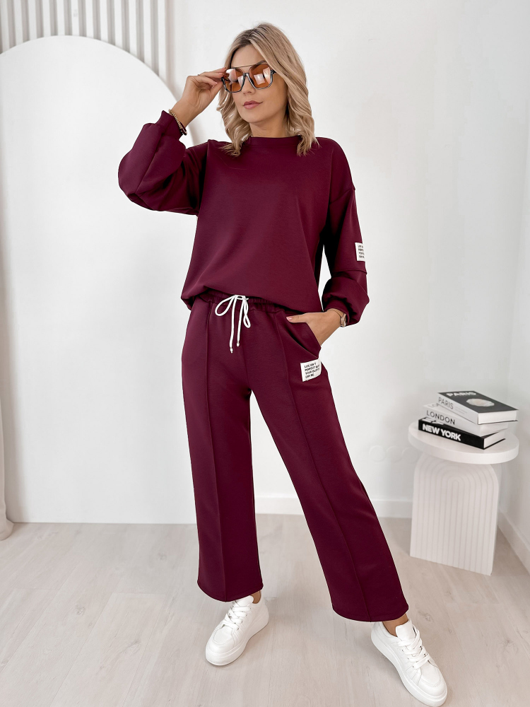 SET DRESS CORTEZ BURGUNDY