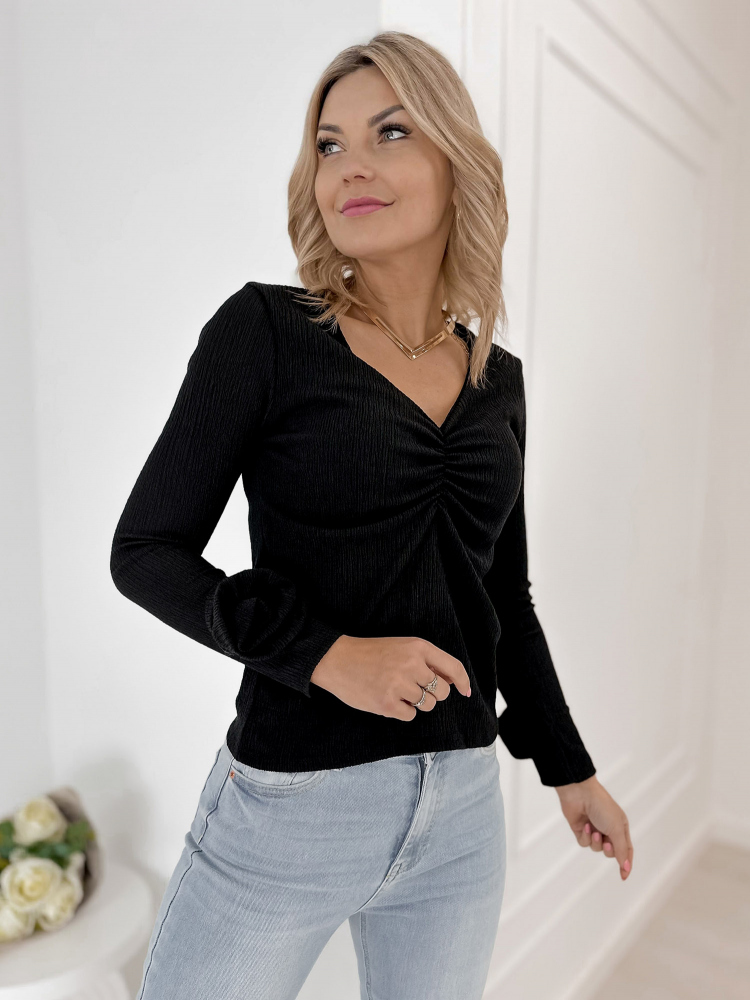 BLOUSE LARCHMONT NOIR