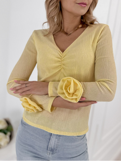 BLUSE LARCHMONT GELBE