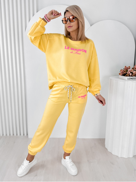 SET TRACKSUIT INDIGO YELLOW