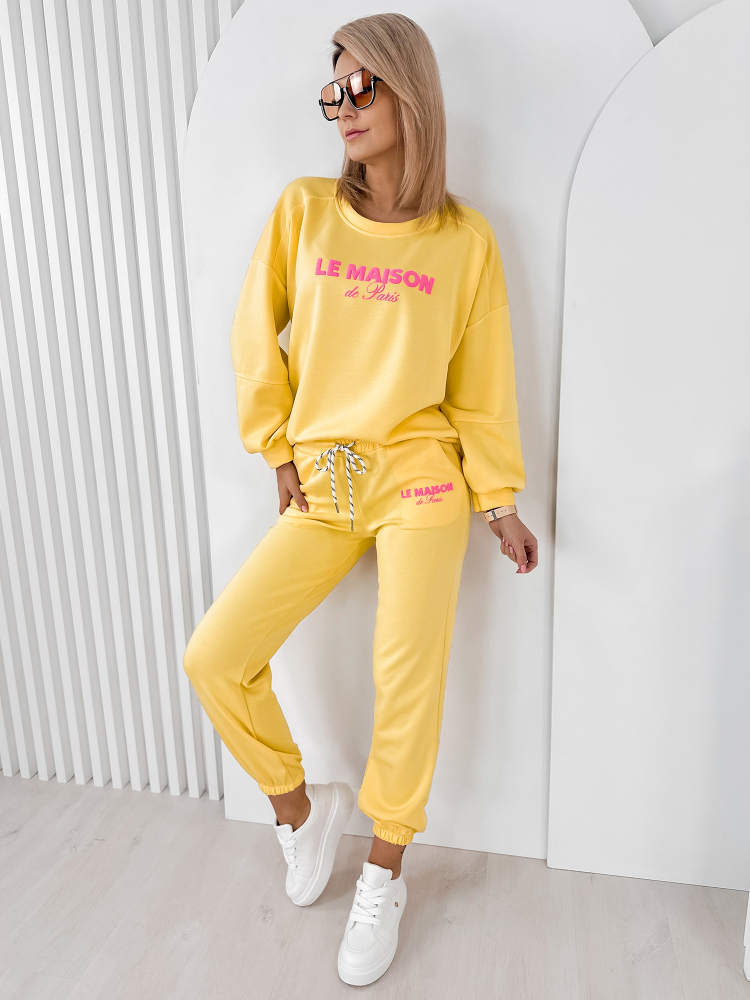 SET TRACKSUIT INDIGO YELLOW
