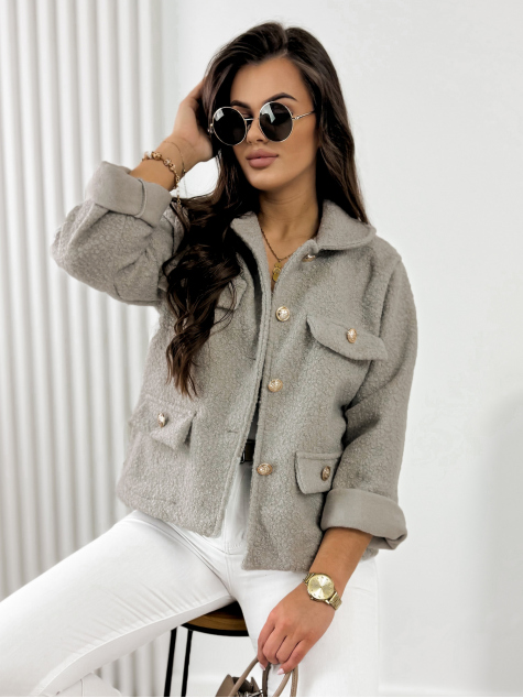 ЯКЕ BOUCLE XAVIA ТЪМНО БЕЖОВA
