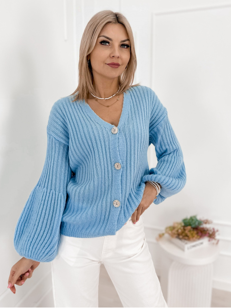 STRICKJACKE NASHVILLE BLAU