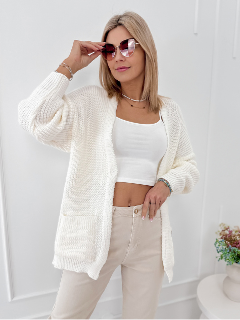 STRICKJACKE VILANCE ECRU