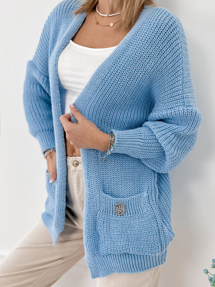 STRICKJACKE VILANZ BLAU