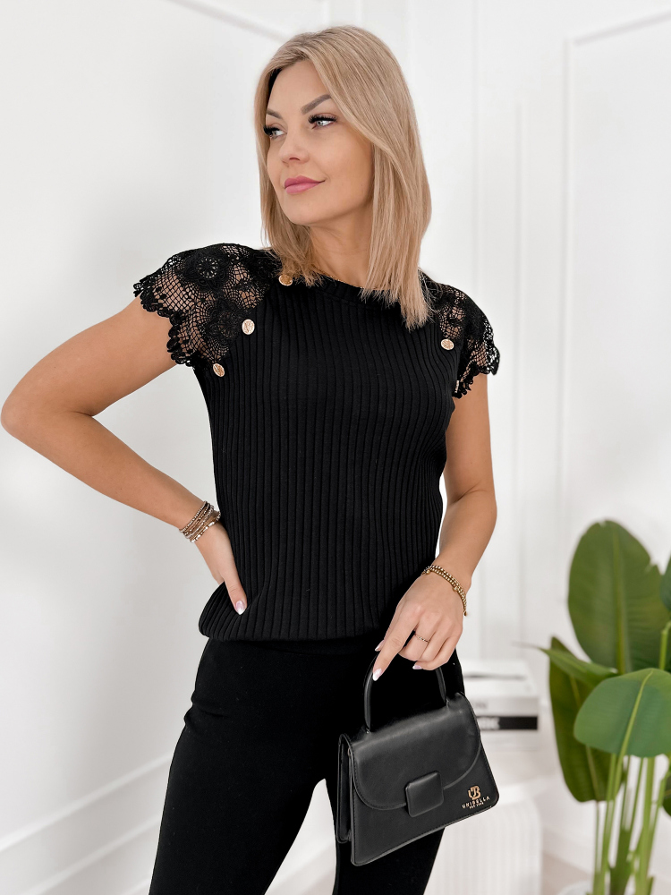 BLUSE GENEVE SCHWARZ