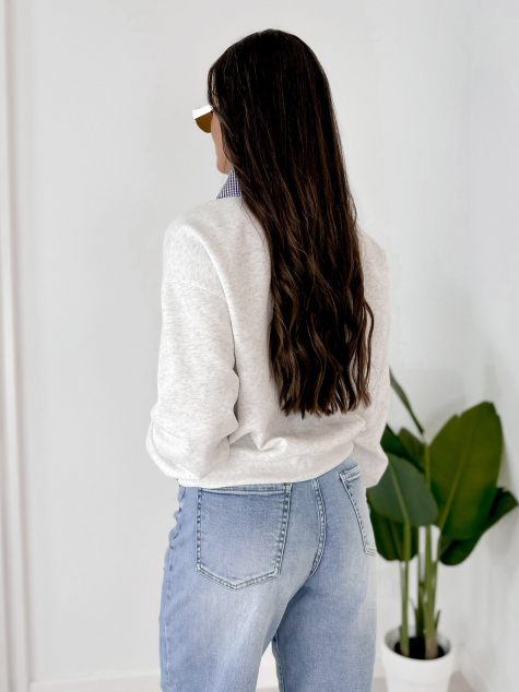 PULL MALLORY GRIS