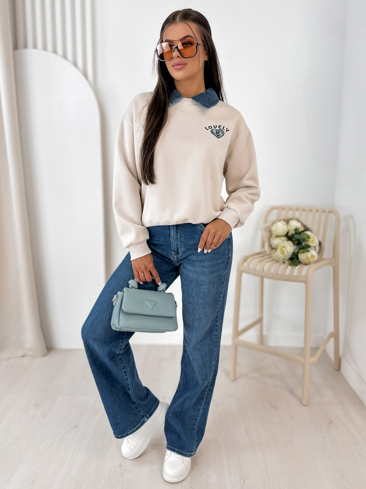 SWEATSHIRT LOVELLY BEIGE