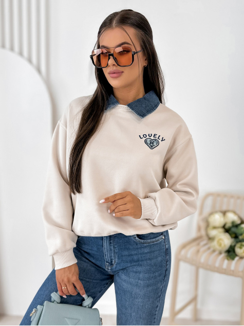 SWEATSHIRT LOVELLY BEIGE