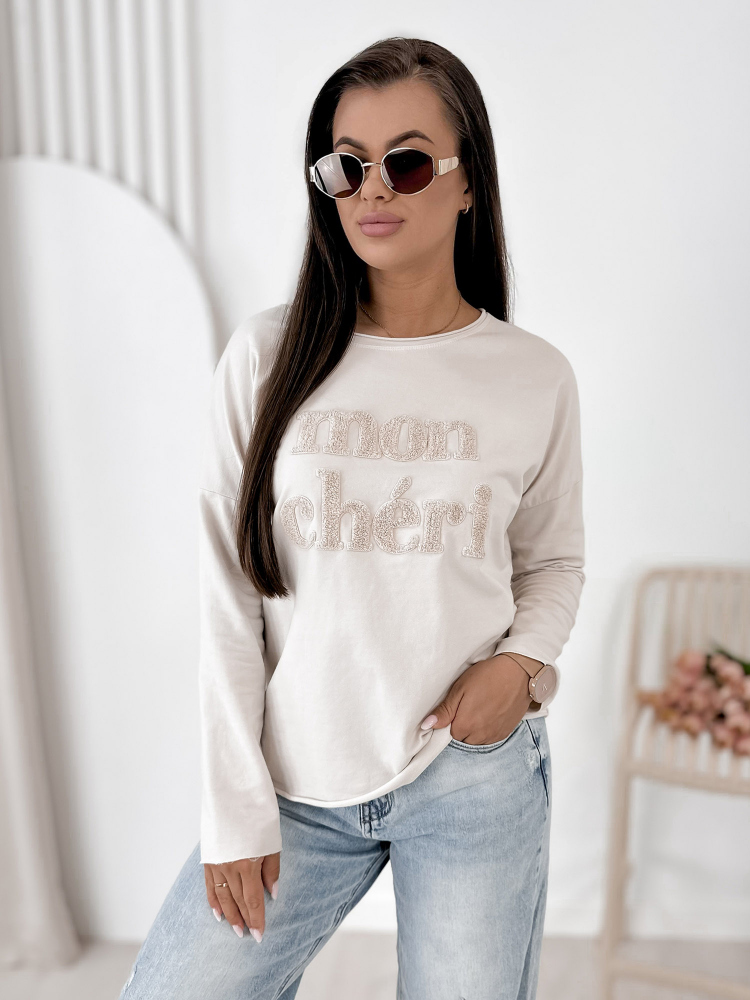 BLUZA MONCHERI BEJ