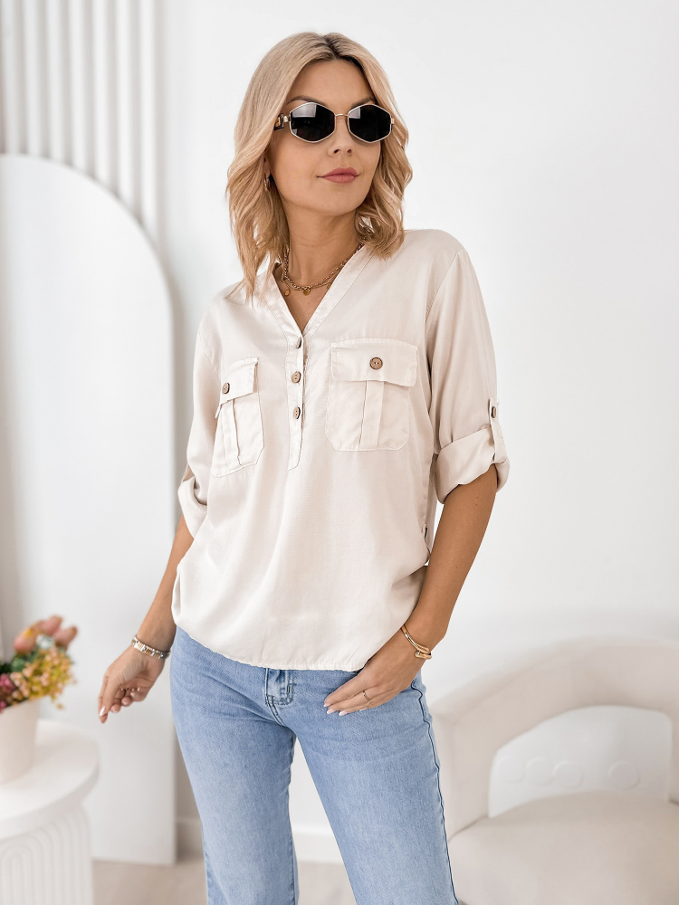 BLÚZKA ISETTE BÉŽOVÁ