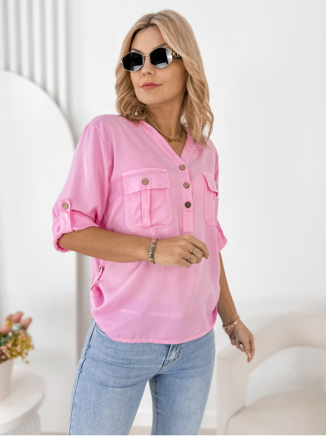 BLÚZ ISETTE PÚDERRÓZSASZÍN