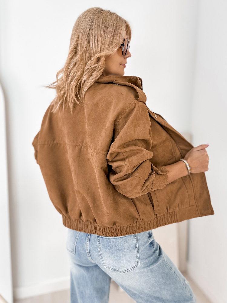 JOPE SUEDE CARMEN KARAMELLPRUUN