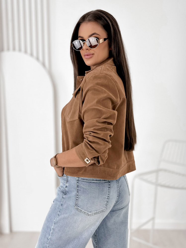 VESTE DAIM MONTEVERDI CARAMEL