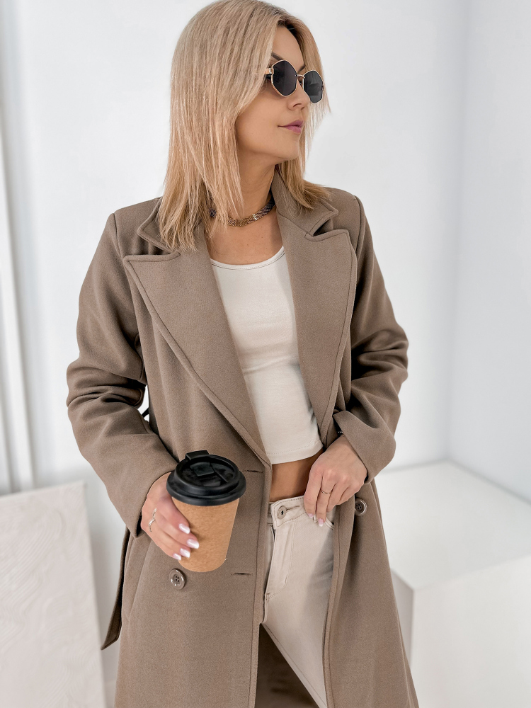 MANTEAU AVORIAZ BEIGE FONCÉ