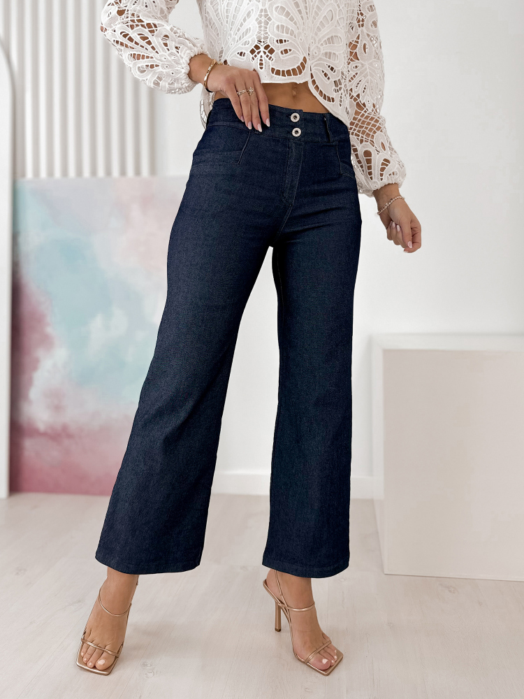 PANTALONI CORNELIAN ALBASTRU MARIN