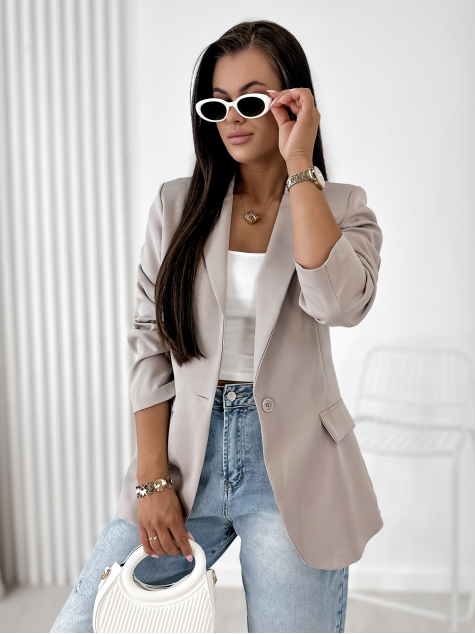 BLAZER WINDSOR BEIGE FONCÉ