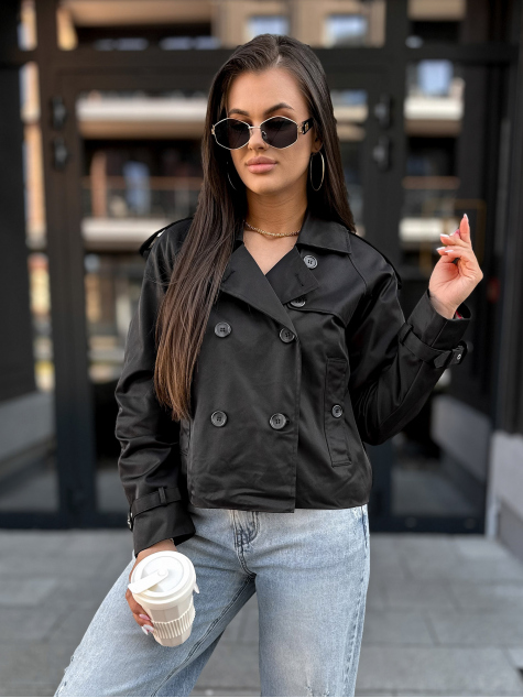 MANTEAU TRANCHÉE DELAWARE NOIR