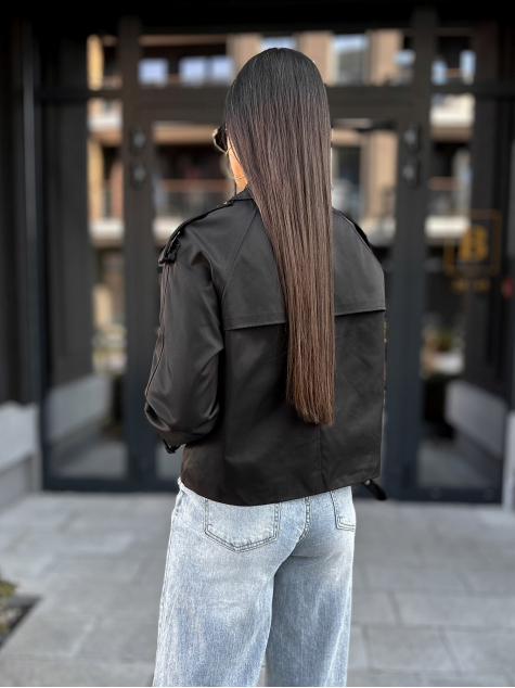 MANTEAU TRANCHÉE DELAWARE NOIR