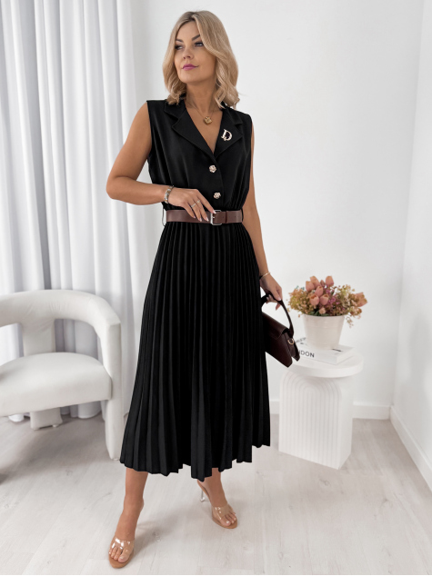 DRESS CHANTILLY BLACK