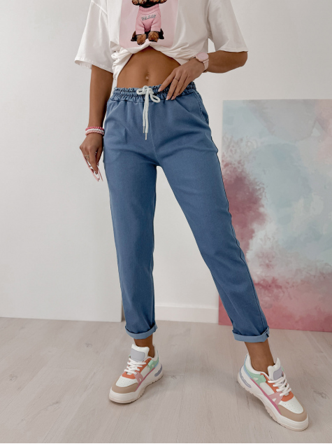 PANTALON BLEU GRECO