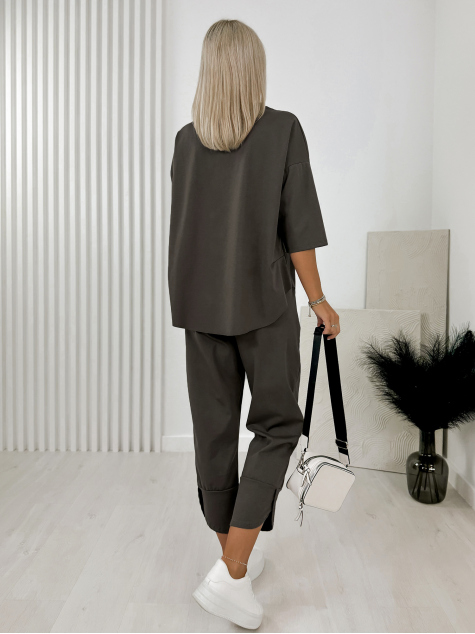 ENSEMBLE GENI OLIVE FONCEE
