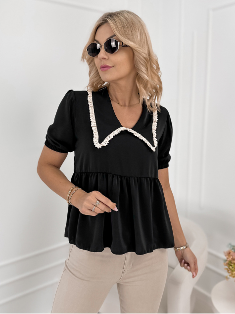 BLUSE CARDINI SCHWARZ