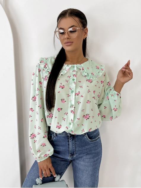 CHEMISE GIVERNY MENTHE