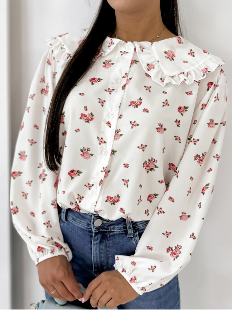 CHEMISE GIVERNY ÉCRU