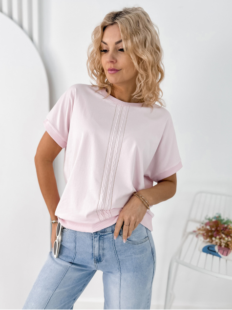 BLOUSE TIVOLI ROSE POUDRE