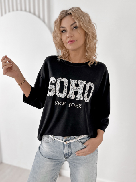 BLOUSE ALCAZAR NOIR