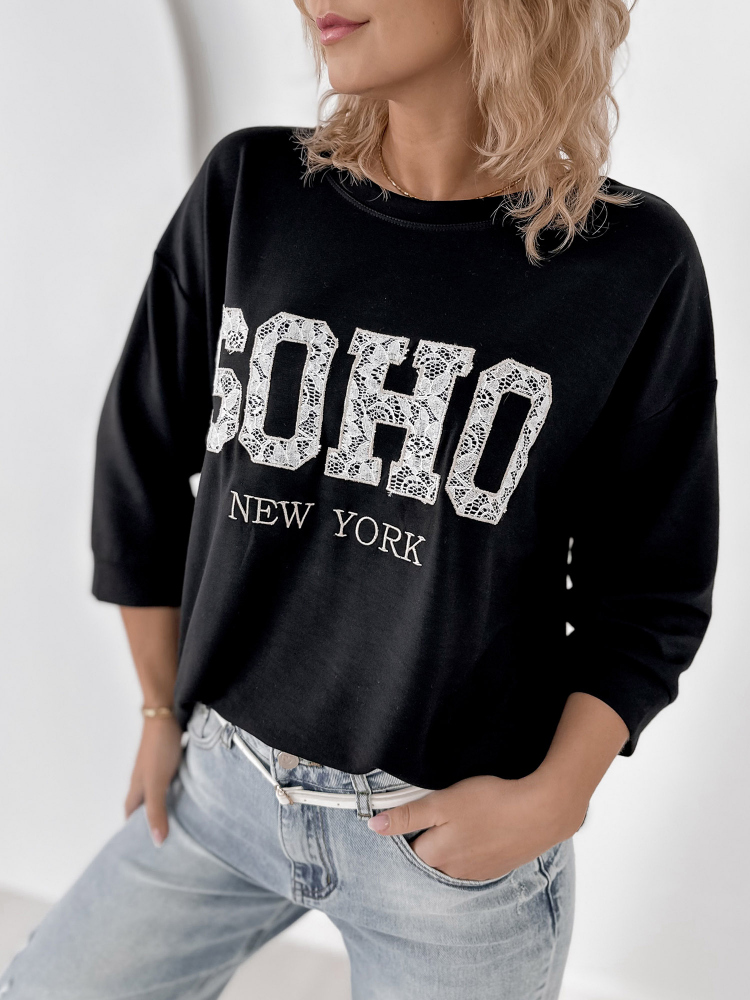 BLOUSE ALCAZAR BLACK