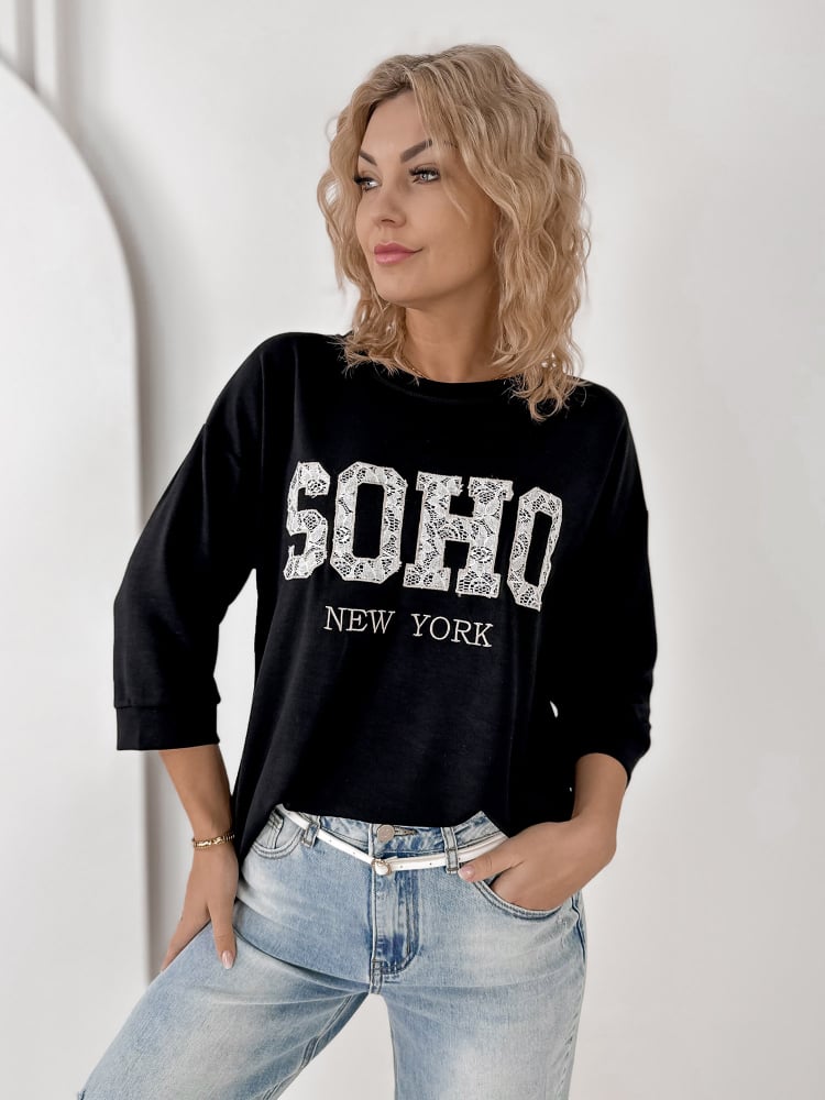 BLOUSE ALCAZAR BLACK