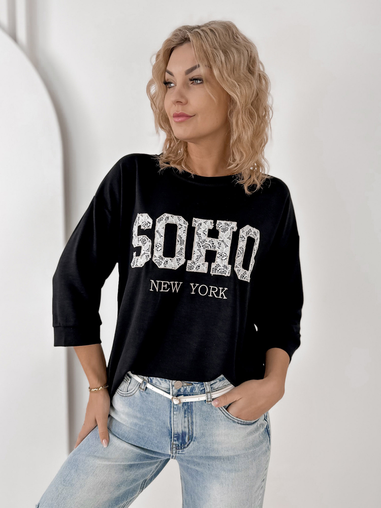 BLOUSE ALCAZAR NOIR