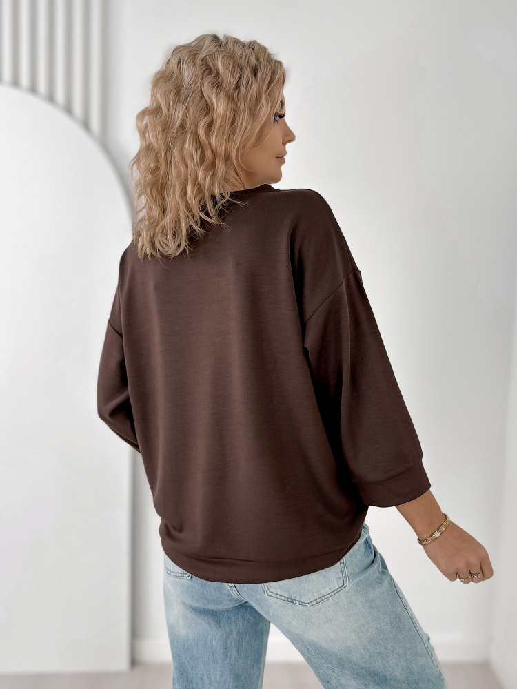 BLOUSE ALCAZAR BRUN