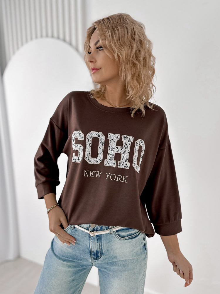 BLOUSE ALCAZAR BRUN