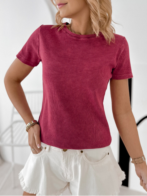 BLOUSE HORIZON FRAMBOISE