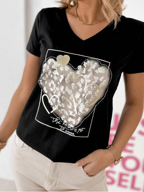 BLUSE CASPER SCHWARZ