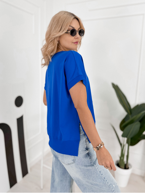 BLUSE VINGE KORNBLUMENBLAU