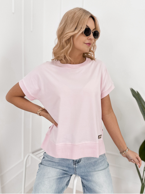 BLUZA VINGE ROZ DESCHIS