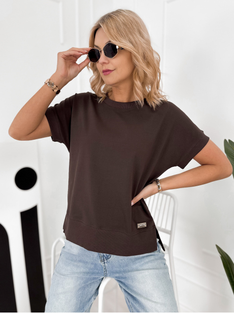 BLOUSE VINGE DARK BROWN