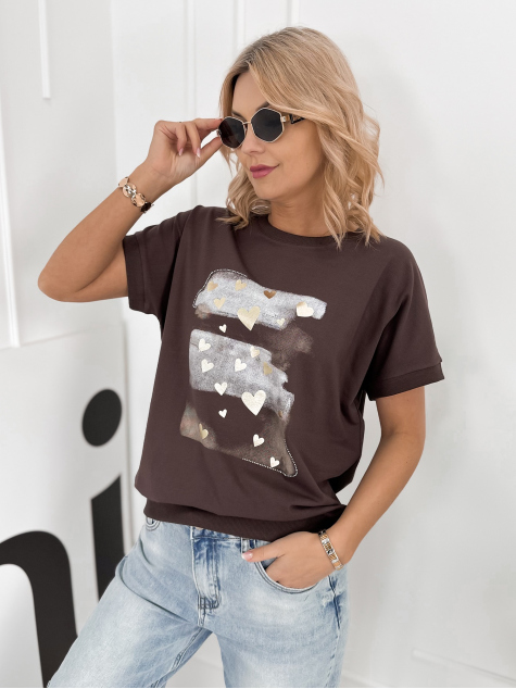BLOUSE PROXIMA BRUN FONCÉ