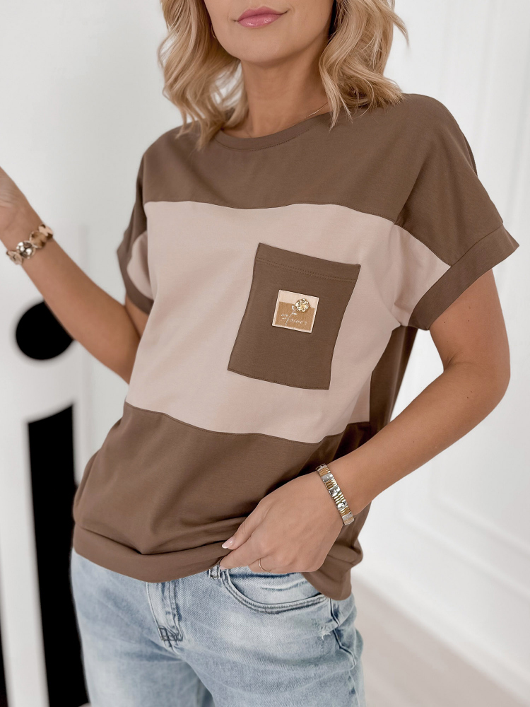 BLOUSE PIRX BRUN