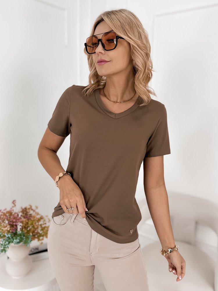 BLUSE SERENITY BRAUNE