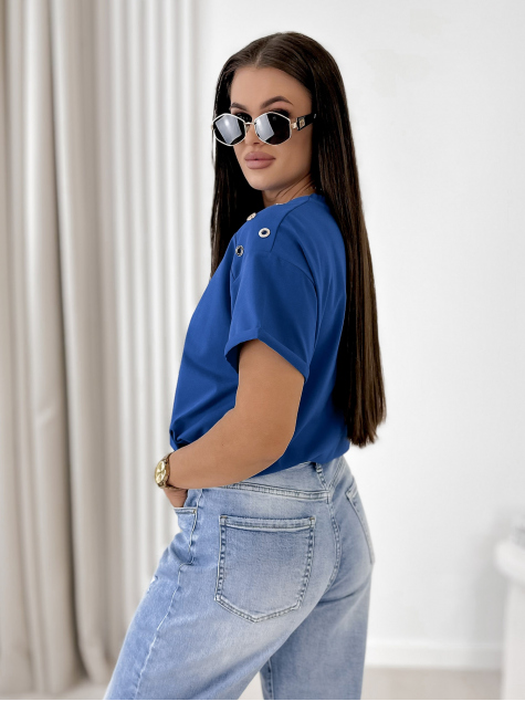 BLUSE MURPHY KORNBLUMENBLAU