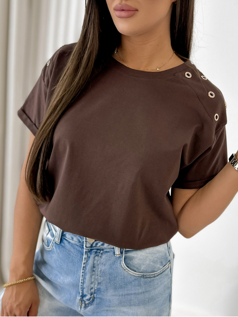 BLOUSE MURPHY BRUN FONCÉ